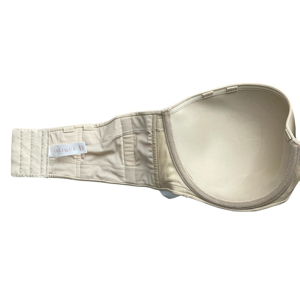 Cacique Lightly Lined Multiway Strapless Bra 40DD Nude - Picture 6 of 8